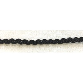 Trimmings h.1cm, black