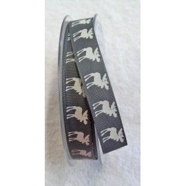 Tape with print of a moose with. Grey - "The Tapes Mirta"