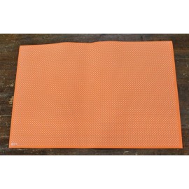 Sheet moosgummi with. Orange polka dot
